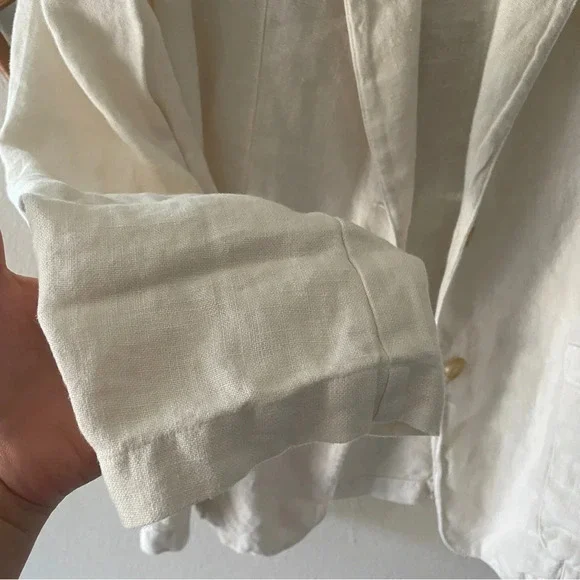 Velvet by Graham & Spencer Linen Blazer Sz XS - Picture 5 of 10